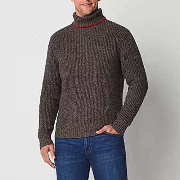 Mutual Weave Men’s Turtleneck Sweater - Picture 1 of 12